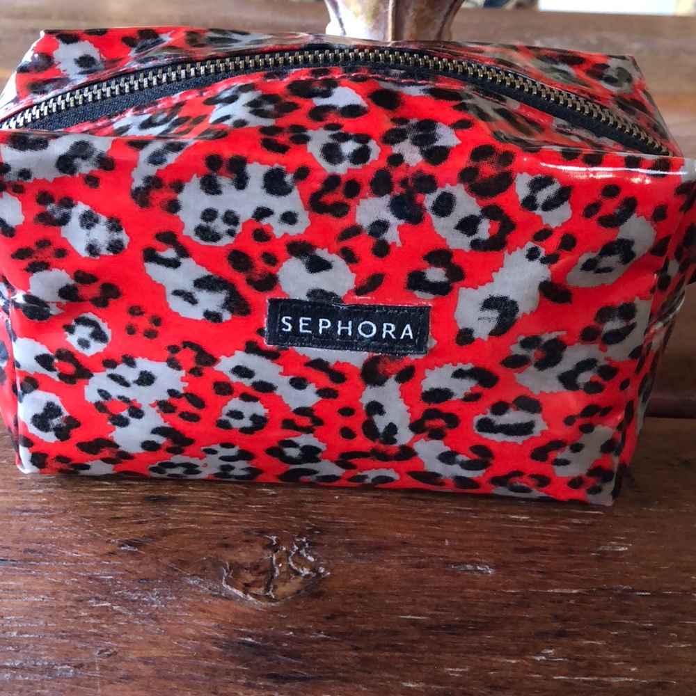 Sephora Leopard Print Cosmetic Bag
